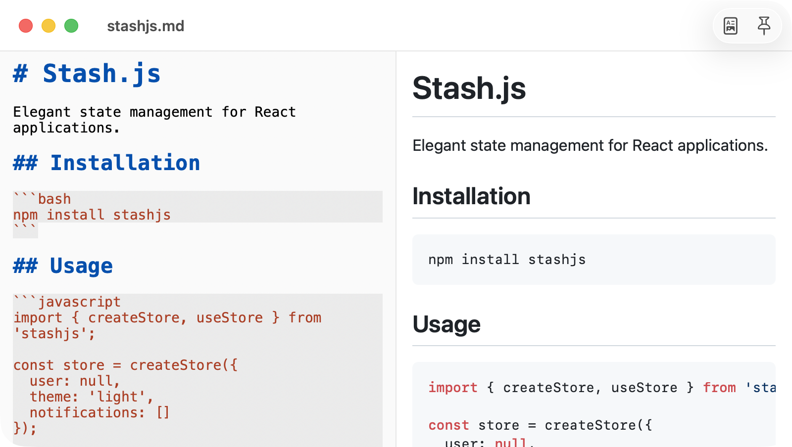 Peekdown split view editor